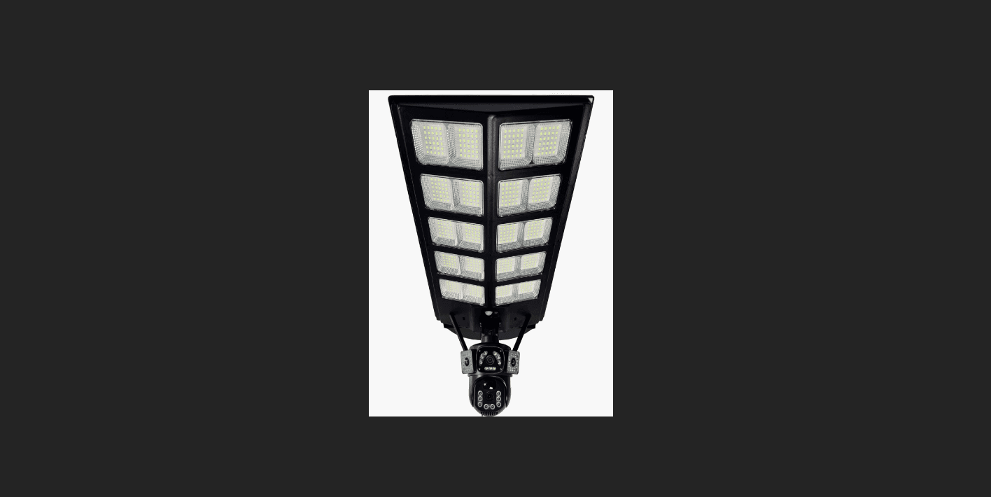 Solar-powered monitoring street lamps